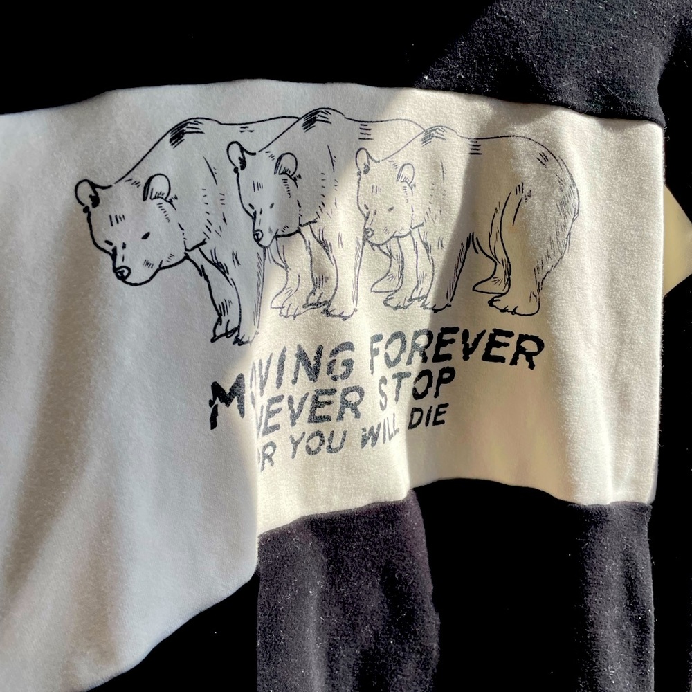 Attitude hoodie.Forever moving forward or you will die. Korean designer.Oversize